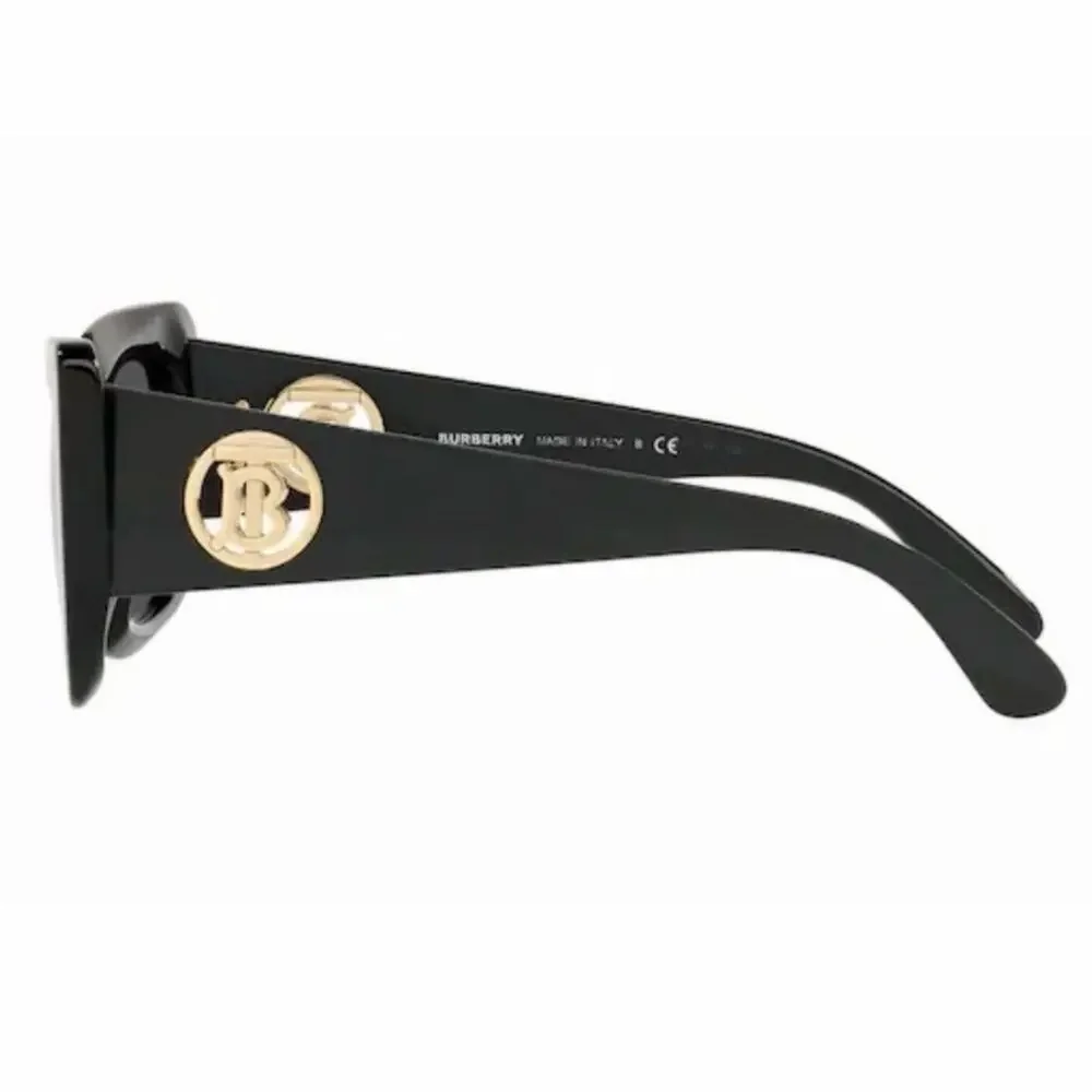 New! Burberry BE4344 3001/87 Black Square Sunglasses, Authentic - Picture 12 of 12